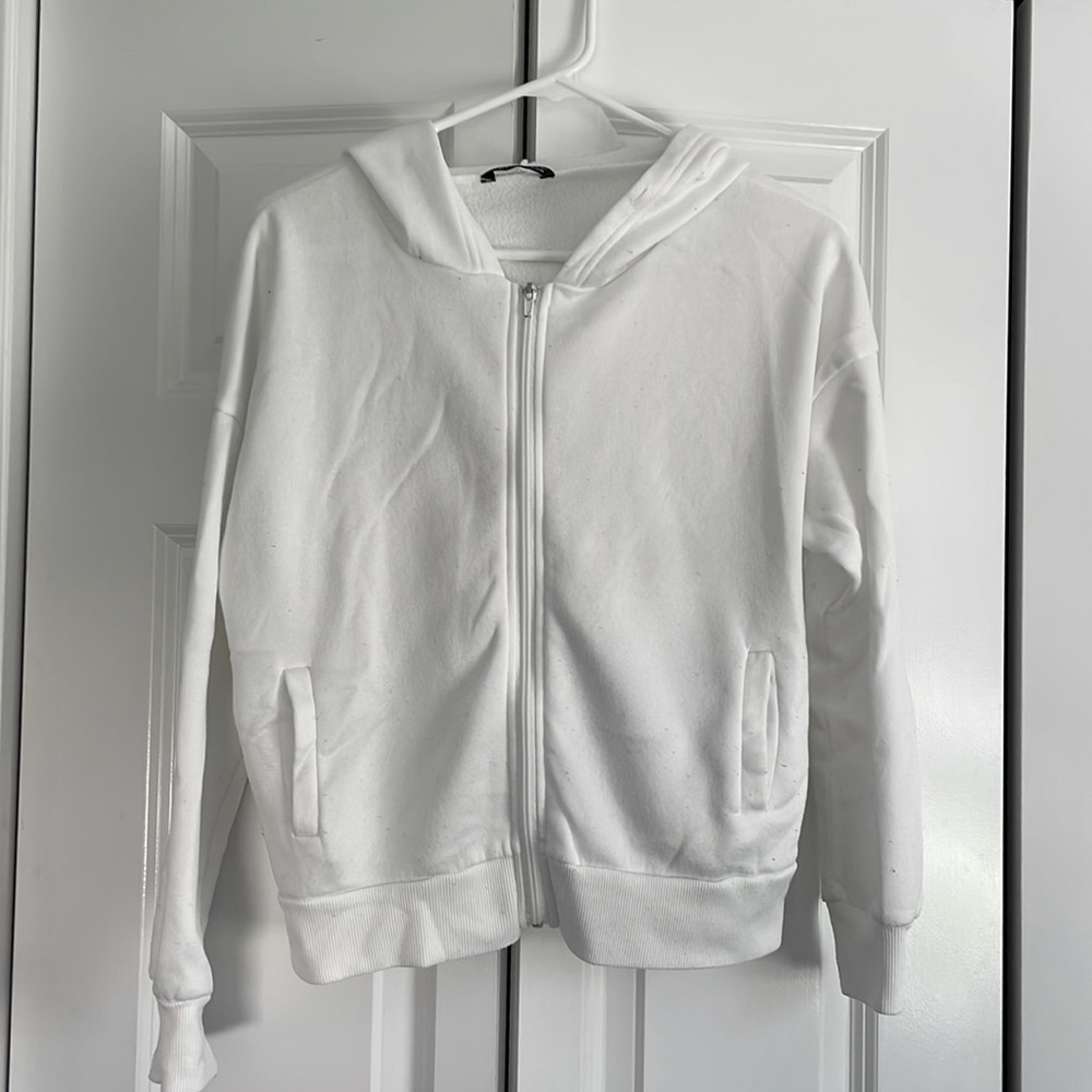SHEIN White Zipup